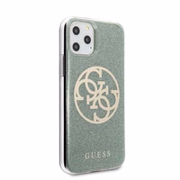 Guess GUHCN58PCUGLKA iPhone 11 Pro khaki värvi kõva ümbris 4G Circle Glitter