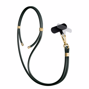3mk EasyClip Elite telefoni kaelapael, Evergreen (kuldsed detailid)