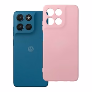Ümbris mudelile Motorola G57 / G57 Power Silicone (värv: puudriroosa)