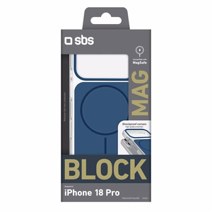 SBS Block ümbris mudelile iPhone 18 Pro, ühildub MagSafe'iga – sinine