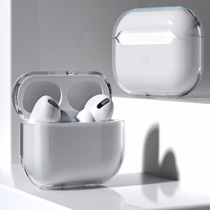 AirPods 2 / AirPods 1 jäik, tugev, läbipaistev kõrvaklappide ümbris (ümbris A)