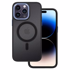 Tel Protect Magnetic Carbon Ümbris jaoks Iphone 15 Plus must-purple