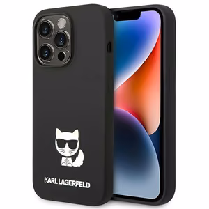 Karl Lagerfeld KLHCP14LSLCTBK iPhone 14 Pro 6.1 "hardcase must / must Silicone Choupette Body