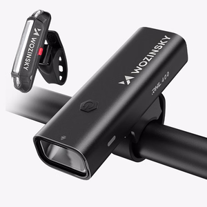 Wozinsky WSBLB2 eesmise (400 lm) ja tagumise USB-C-jalgrattatule komplekt – must