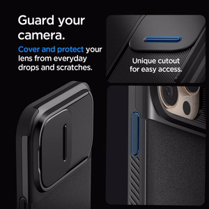 Spigen Optik Armor Mag Ümbris with MagSafe jaoks iPhone 16 Pro Max - Must