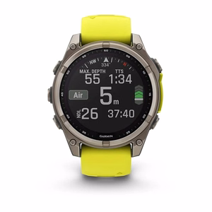 Nutikell Garmin Fenix 8 Sapphire Solar kollane