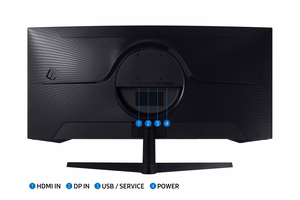 Samsung G55T monitor 86,4 cm (34") 3440 x 1440 pikslit UltraWide Quad HD LED must