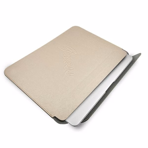 Guess Saffiano Script ümbris jaoks a 13" laptop - kuldne