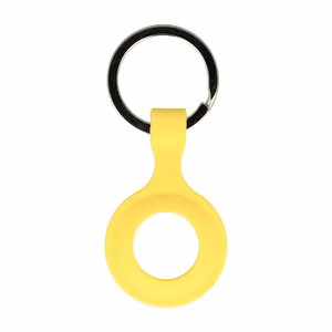 Silikoon key ring jaoks Airtag kollane