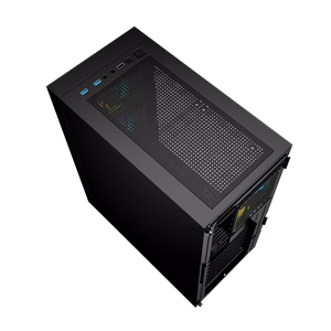 Игровой корпус компьютера Gembird Fornax 4000 ARGB, ATX, Midi Tower, подсветка, чёрный