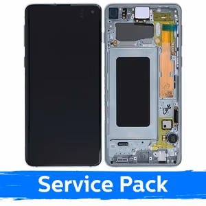 LCD ekraan ühilduv Samsung G973 S10 raamiga / Prism Green / (Service Pack)