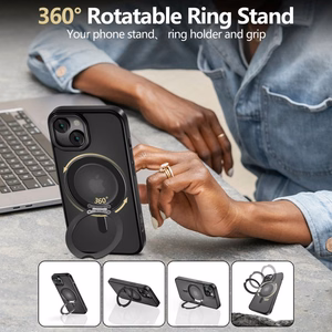 Tech-Protect MagRing MagSafe ümbris jaoks iPhone 16e - matte must