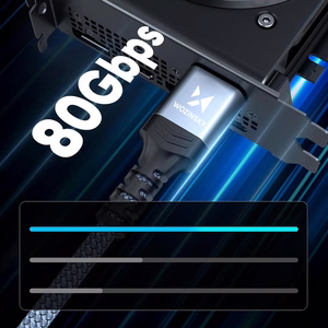 Wozinsky WPS-16AYL2S DisplayPort 2.1 80Gb/s 16K@60Hz 8K@120Hz 4K@240Hz HDR HDCP DSC kaabel - must