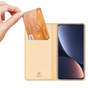 Dux Ducis Skin Pro чехол-книжка для Xiaomi 12 Pro золотой
