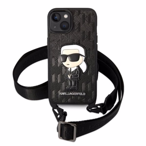 Karl Lagerfeld KLHCP14SSTKMK iPhone 14 6.1" must/must hardcase Monogram Ikonik Patch