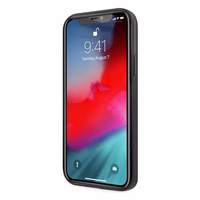 Mercedes hõbedaste tähtede mustriga ümbris iPhone 12 Pro Max'ile - must