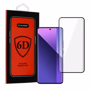 Tel Protect Full Glue 6D Karastatud klaas jaoks XIAOMI REDMI NOTE 13 PRO PLUS 5G BLACK