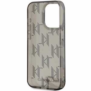 Чехол Karl Lagerfeld IML Mono KL Pattern & Cord для iPhone 15 Pro Max - чёрный