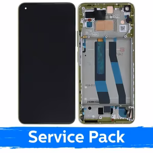 LCD ekraan ühilduv Xiaomi Mi 11 Lite 4G (Lite 5G / Lite 5G NE) raamiga / Citrus Yellow / (Service Pack)