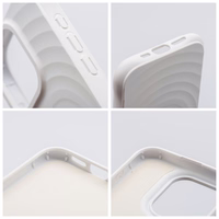 Silicone Zephyr Mag Cover compatible with MagSafe do IPHONE 16 valge