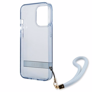 Guess GUHCP13LHTSGSB iPhone 13 Pro / 13 6,1 "sinine / sinine hardcase Translucent Stap