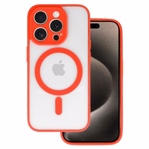 Acrylic Color Magsafe Ümbris jaoks Iphone 15 Plus punane