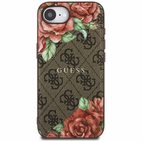 Guess 4G Flowers Print MagSafe ümbris jaoks iPhone 16e - brown