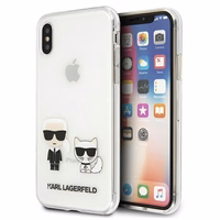 Karl Lagerfeld Karl & Choupette iPhone Xs Max Ümbris - läbipaistev