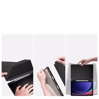 Dux Ducis Magi Ümbris with Stylus Holder jaoks Samsung Galaxy Tab S10 FE/S9/S9 FE - Must