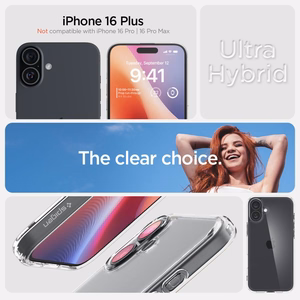 Ümbris SPIGEN Ultra Hybrid ACS08069 do Iphone 16 Plus - Crystal Clear