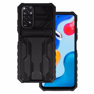Tel Protect Combo Ümbris jaoks Xiaomi Redmi Note 11 Pro/Note 11 Pro 5G Must
