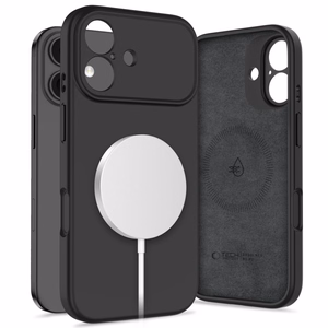 Tech-Protect Silicone MagSafe Ümbris jaoks iPhone 17 - Must