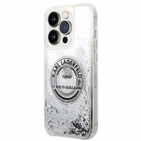 Karl Lagerfeld KLHCP14LLCRSGRS iPhone 14 Pro 6.1 "hõbedane / hõbedane hardcase Liquid Glitter RSG