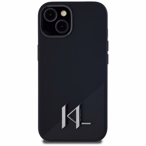 KARL LAGERFELD ümbris jaoks IPHONE 15 compatible with MagSafe KLHMP15SSCMKMPCK (Silicone Initial Metal Logo) must