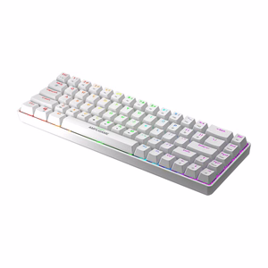 Fifine GK1W mehaaniline klaviatuur, 65% RGB (valge)