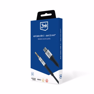 Audio kaabel 3mk USB-C to 3,5mm 1.0m must