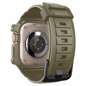 Spigen Rugged Armor Pro - rihm koos ümbrisega Apple Watch Ultra 49 mm (Vintage Khaki)