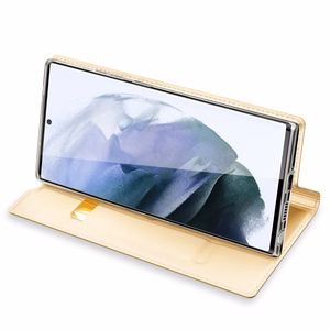 Чехол-книжка Dux Ducis Skin Pro для Samsung Galaxy S22 Ultra золотой