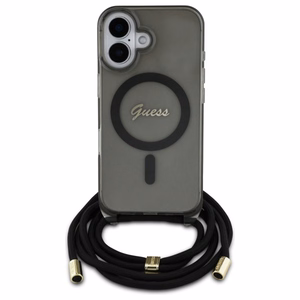 Guess Crossbody Cord Script MagSafe iPhone 16 Ümbris - must