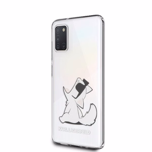 Karl Lagerfeld Choupette Fun ümbris Samsung Galaxy A31 jaoks - Läbipaistev