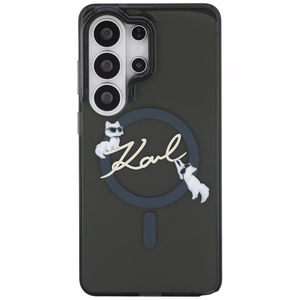 Karl Lagerfeld чехол IML KC Script MagSafe для Samsung Galaxy S26 Ultra чёрный