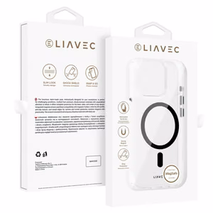 Liavec Glossy Magsafe Clear Ümbris do Iphone 15 Pro must