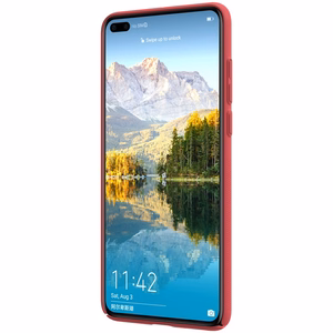 Nillkin Super Frosted Shield Ümbris jaoks Huawei P40 punane