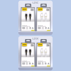 Dudao L25X USB-C–Lightning kaabel, 30 W, 1,0 m, valge