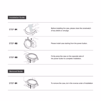 Ringke Slim 2-pack Ümbris jaoks Samsung Galaxy Watch 8 44mm - Läbipaistev-Matt Must