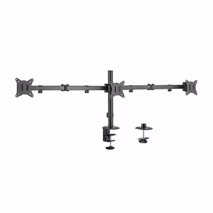 Kolme monitori 17"-27" lauakinnitus