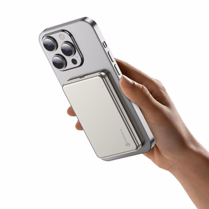 Forcell F-Energy Slim F5K9 akupank, MagSafe'iga ühilduv, 5000 mAh, 15 W, QC 4.0, PD 3.0, Cloud Dancer