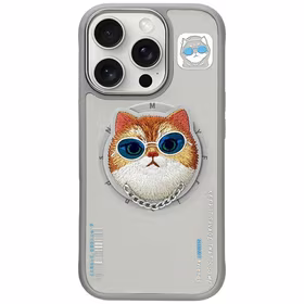 Nimmy Glasses Cool Cat MagSafe Ümbris jaoks iPhone 16 Pro Max - Hall