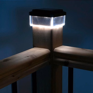 GreenBlue GB128 – 100×100 mm päikesetoitega LED-aiapostivalgusti hämarusanduriga