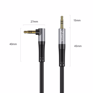 Orico AXW Mini Jack 3.5mm Male to Male Angled Audio Cable 3m - Black
